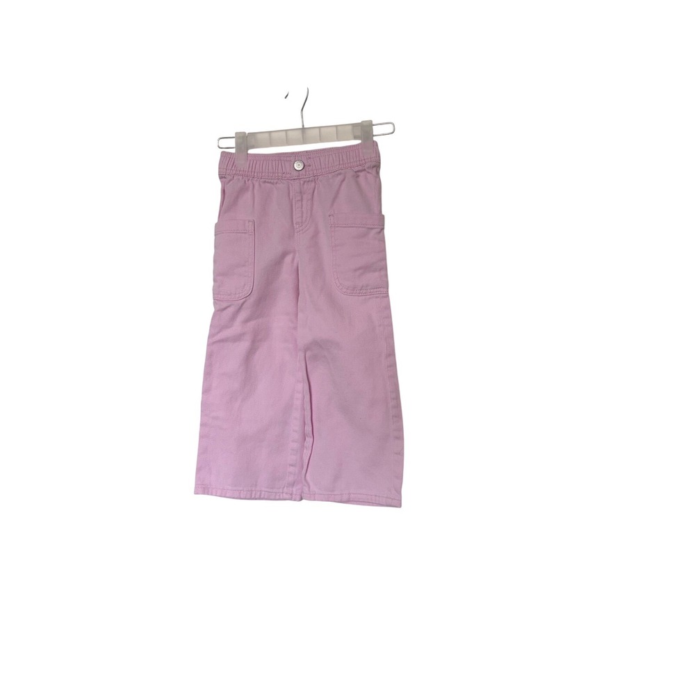 Old Navy Kids Pink Wide Leg Elastic Waist Denim Pants 4T